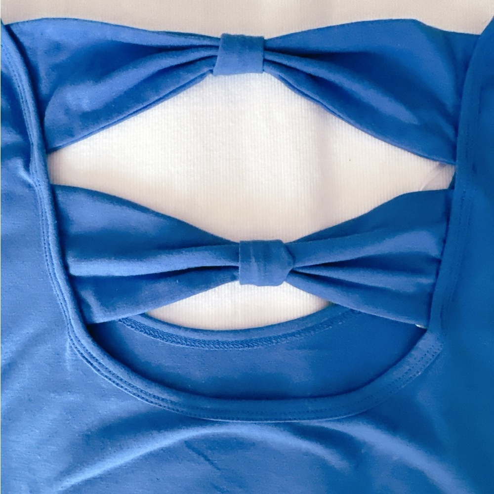 Chic Blue Short Sleeve Women's KU Tee - Picture 7 of 13